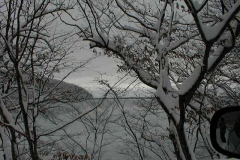 雪の十和田湖